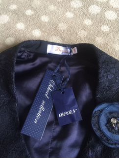 Новая школьная синяя жилетка Born 146 см