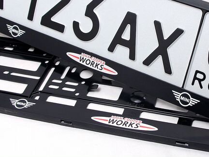 Рамки Mini John Cooper Works под номера - за 2 шт