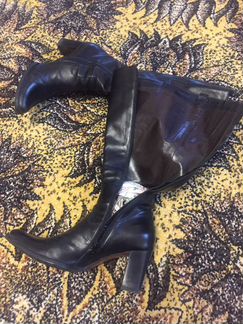 Сапоги осенние кожаные