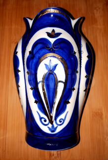 Ваза Кобальт Фарфор кфз СССР