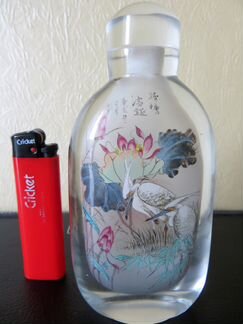 Табакерка флакон snuff bottle старый Китай 1950-е