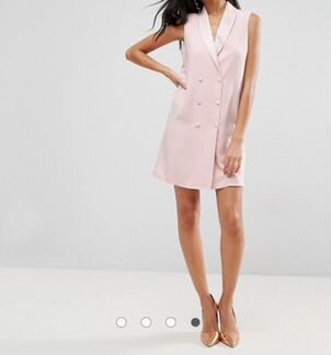 Платье в стиле смокинга без рукавов