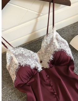 Пижама бордовая M, L новая