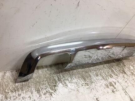 Хром заднего бампера Mercedes x204 Glk