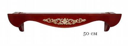 Полка прямая настенная, с узором