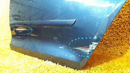 Дверь задняя левая Skoda Rapid 1 2014-Нв