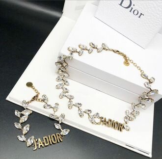 Коллекция Dior колье.браслет.серьги