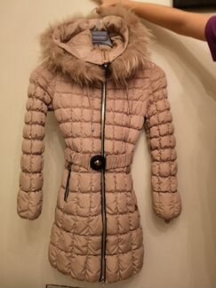 Пуховик desalitto с натуральным мехом