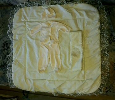 Конверт-одеяло на выписку + одежда(комплект)