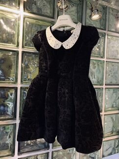 Нарядное платье monnalisa 110-122 чёрное бархат