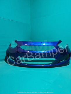 Бампер передний Hyundai Solaris WGM/синий 11г