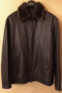 Новая куртка Brioni из кожи на меху оригинал