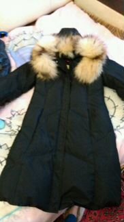 Зимнее пальто с натуральным мехом