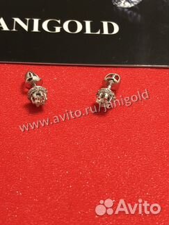 Золотые серьги с бриллиантами