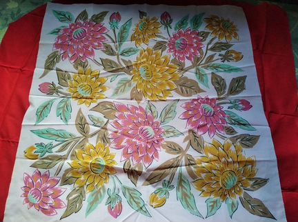 Платок, люстра металлическая СССР