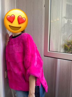 Шуба- пончо из норки