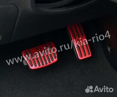 Накладки на педали АКПП Киа Рио 4 Kia Rio IV 2017