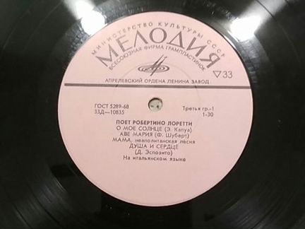 Р. Лоретти, М. Джексон, В. Ободзинский