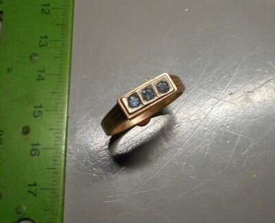 Кольцо Перстень с камнями Серебро 875 проба мюз 8