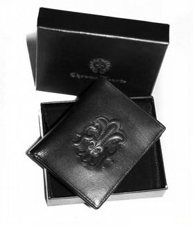 Мужской кожаный кошелек ChromeHearts новый