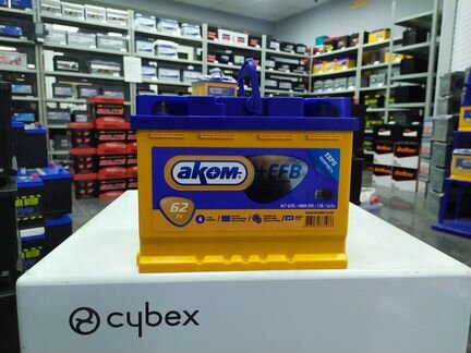 Аккумулятор 62ah 600А +EFB Аком обратной полярност