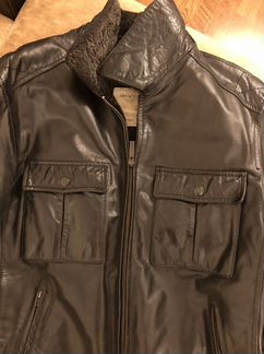 Куртка кожаная мужская зимняя