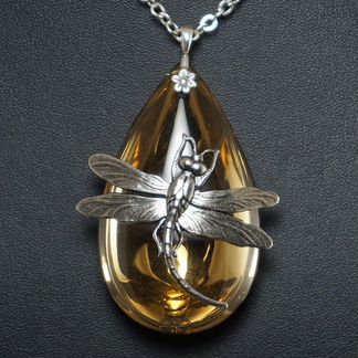 Подвеска Солнечная стрекоза (стекло)