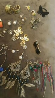 Серьги кольца украшения
