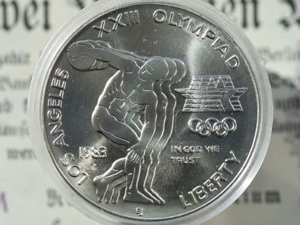 США 1 доллар 1983г. Серебро