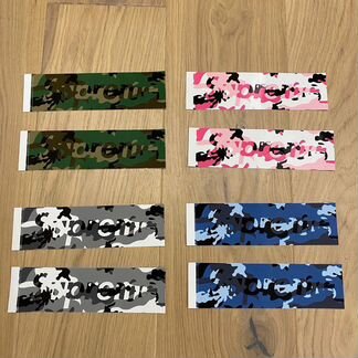 Supreme camo box logo sticker (Стикер)