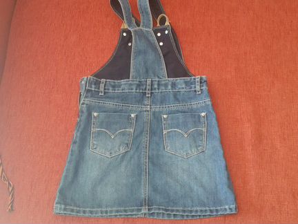 Джинсовый сарафан рост 128