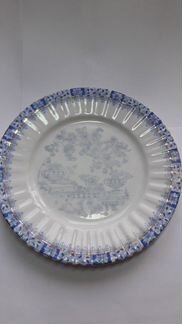 China blau rosslau, 2 фарфоровые тарелки