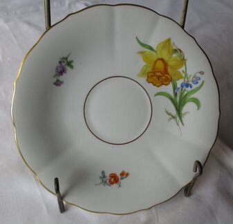 Мейссен Мейссан Meissen нарцисс чайка тарелка блюд