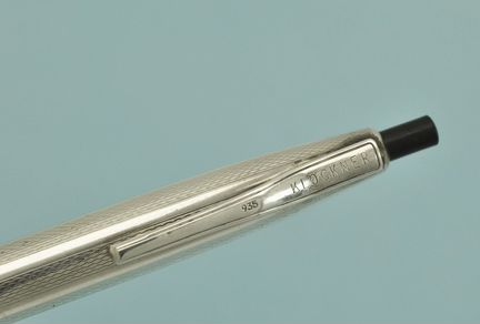 Винтажная шариковая авторучка серебро 935 пробы