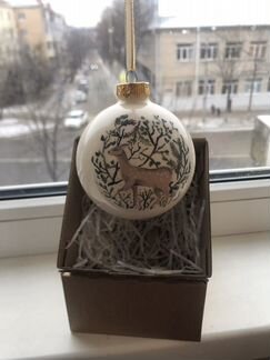 Елочный шар. Ручная роспись. «Олень»
