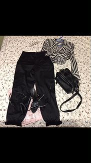 Атласные брюки zara