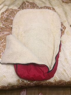 Меховой конверт в коляску