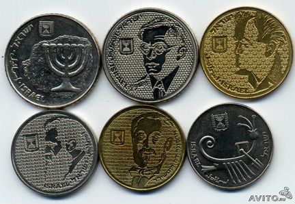 0084 Израиль 100+ 100+ 50+ 10+ 1/2+ 10 шекелей