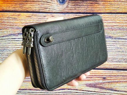 Мужской кошелёк кожаный клатч Сhromе Неаrts