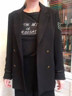 Черный Пиджак Pull&bear