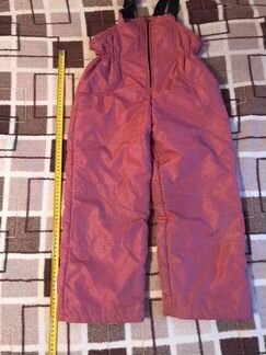 Тёплые зимние штаны (полукомбинезон) для девочки