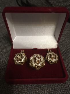 Золотой комплект бриллиант