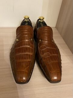 Туфли zilli крокодил страус оригинал,43 размер