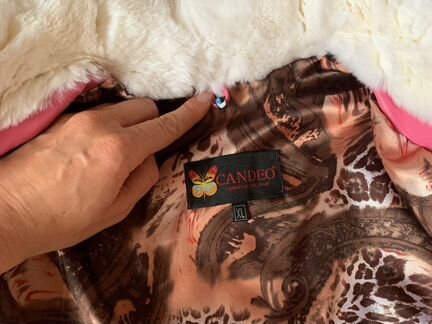 Кожаное пальто с мехом на девочку