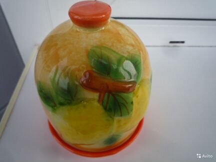 Лимонница с крышкой 10х10х12 см Lemon новая