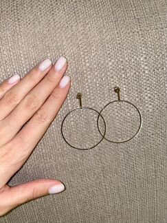 Серьги кольца