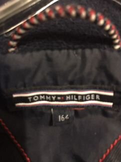 Пальто пуховик 164 девочке Tommy Hilfiger синее