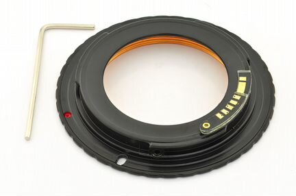 Переходник M42 EOS адаптер м42 Canon чип