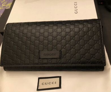 Женское портмоне Gucci черное, оригинал, новое