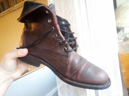 Ботинки кожаные